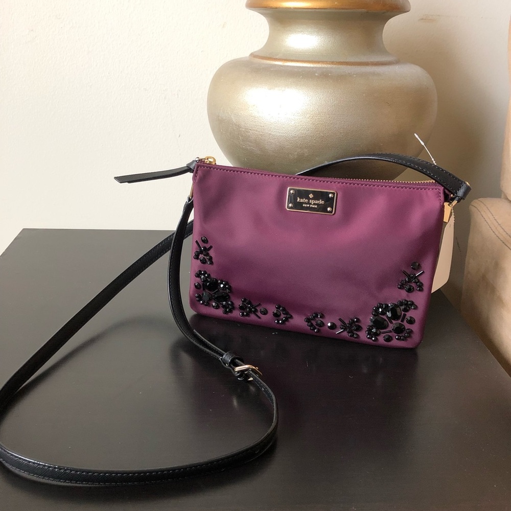 SOLD Kate Spade Embellished Wilson Madelyn Purse - Picture 1 of 8